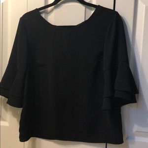 Women’s black work top